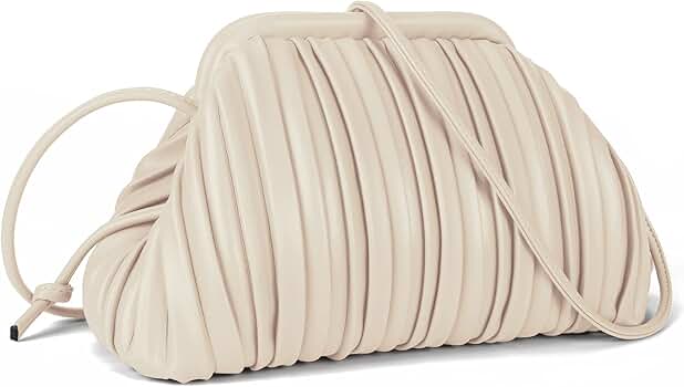Pleated Shoulder Bag 10L ベージュ　美品 BIZwear Elegant Chevron Graphic Flap Shoulder Bag,Quilted